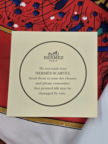 VINTAGE HERMES FEUX D’ARTIFICE FIREWORKS RED SILK SCARF WRAP 1937-1990 34X34