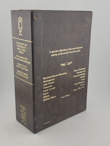 Vintage Set of 4 Library of the World's Best Loved Poems Books -  Hardcover