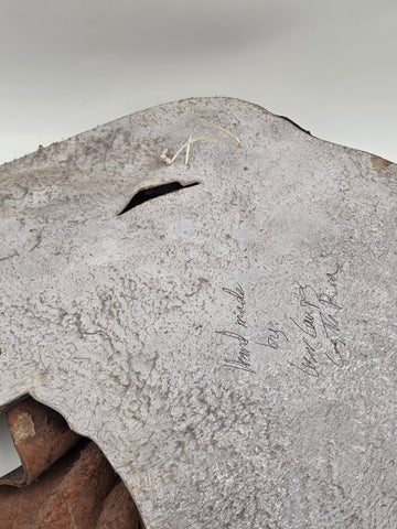 One Of A Kind XL Signed Costa Rican Hand Sculpted Leather Wall Relief Woman 1970