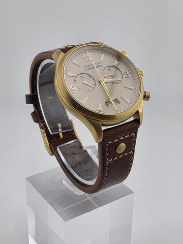 Original Movado Heritage Series Calendoplan Chronograph Watch 03.3.34.6035 Works