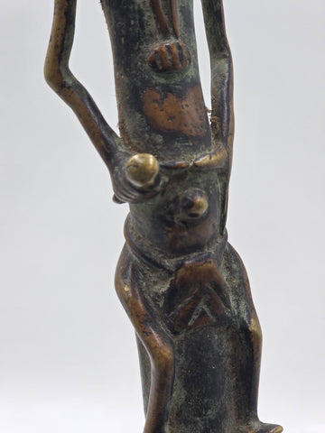 Rare Authentic Ashanti African Bronze Unity Cup Fertility Family Tribe Sculpture