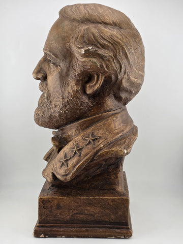 Vintage Collectibl Eric Kaposta 1999 Gen Robert E Lee Civil War Plaster Bust 12"