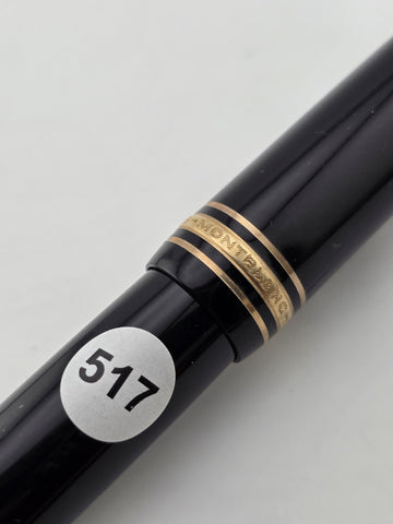 Montblanc 149 Fountain Pen, Tri-color 18C Broad Nib, late 1960s-Exc Condition