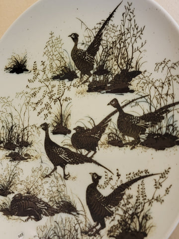 Royal Copenhagen Faience, Huge Charger Plate, Pheasant ,Design by Nils Thorson