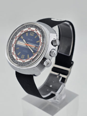 RARE RELAY SPÉCIAL - VINTAGE DIVER MEN'S WATCH / HERREN TAUCHER UHR. WORKS.