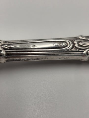 Antique 1920's WM Rogers Louis XV Sterling Handle Carving Set In Original Box.
