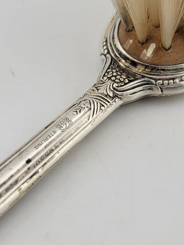 Antique 19th Century Victorian Sterling Silver 925 baby brush. Good Cond.