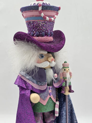 Kurt S. Adler 15-Inch Hollywood Sugar Plum Drosselmeyer Nutcracker, Multicolor
