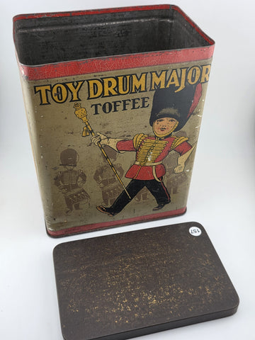 Rare Antique Fillery’s Toy Drum Major Toffee Tin Can Birmingham England Guard