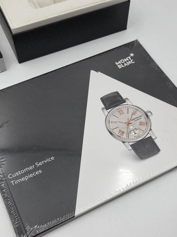 Genuine OEM Montblanc Watch Presentation Box Set w/ Warranty Card & Booklets