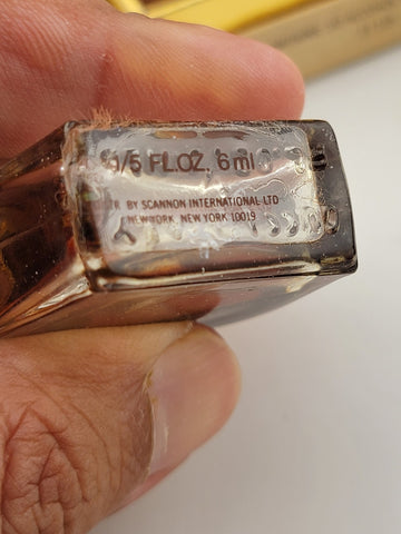 Vintage 1970’s Gucci 1 Parfum 1/5 fl oz/6 ml Pure Perfume Rare Splash. Half Full