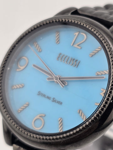 Ecclissi Ladies Sleeping Beauty Turquoise dial Sterling Silver 33822 Watch Works