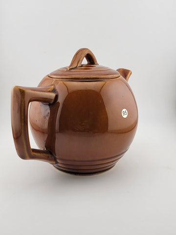 Vintage Collectible McCoy Pottery Small Brown Teapot USA