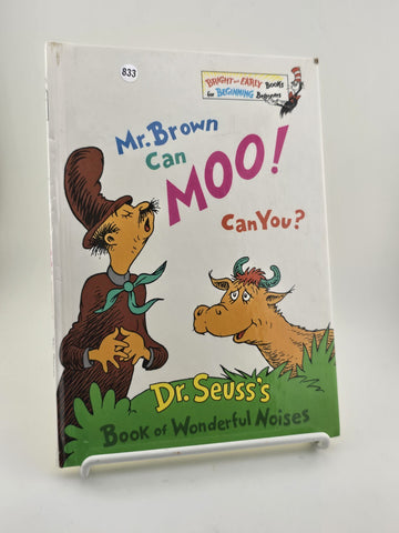 Vintage Hardcover: Mr.  Brown Can MOO ! Can You? Dr. Seus 1st Book Rare edition