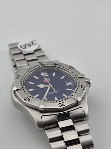 Vintage TAG Heuer 2000 Blue Men's Watch - WK11130-MV6062. 200 Meters. Works.