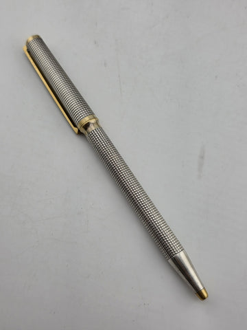 Vintage S.T Dupont Montparnasse Ciselé Ballpoint Pen - Palladium & Gold Plated