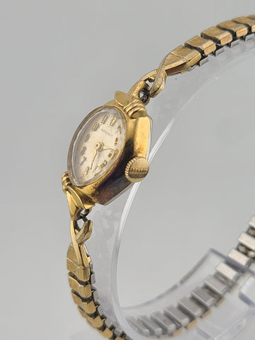 Rare Antique Benrus Ladies 10k Gold Filled Duchess Watch C1940. Working.