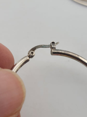 Rare Authentic Vintage TIFFANY & CO. STERLING SILVER ELSA PERETTI HOOP EARRINGS