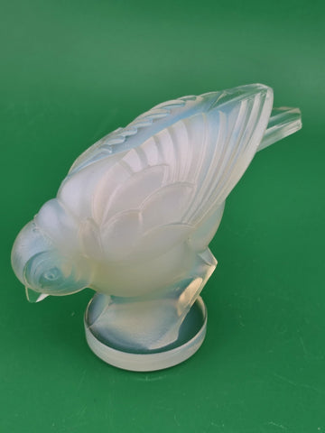 Set Of 3 Sabino France Opalescent Glass Bird Figurine Art Deco Signed Collection