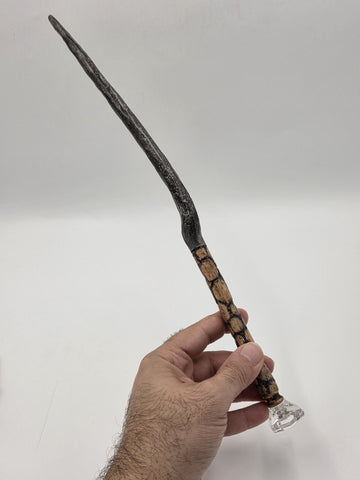 Set Of 2 Rare One Of A Kind Handmade Wooden Magic Wand Fantasy Staff Cosplay.