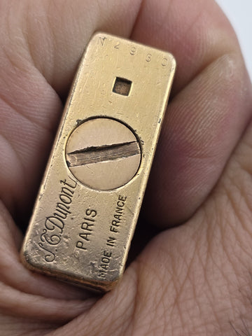 Vintage S.T. Dupont Line 1 Tortoise Shell Laque De Chine Gold palted Lighter