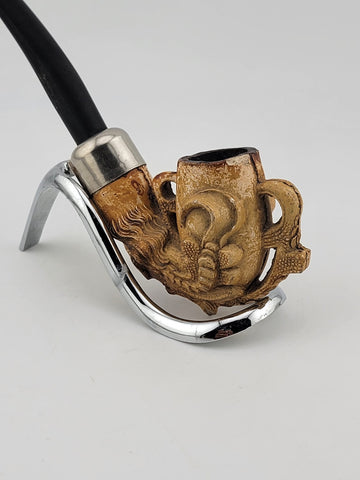 RARE 1940's COLLECTIBLE MEERSCHAUM SMOKING PIPE FALCON EAGLE CLAW