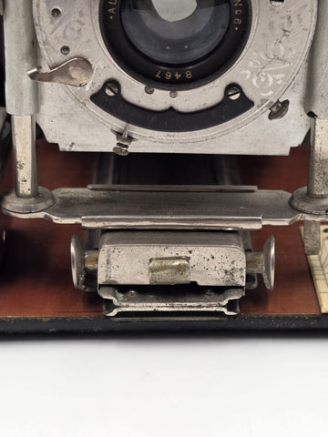 Antique c1910 Quarter Plate Folding Camera Aldis Anastigmat No 6 Minimum Cameo