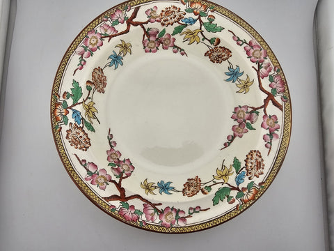 Rare Antique Set of 4 1882 & 83 Wedgwood Queensware dinner plates. VG Condition