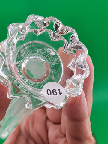 Vintage Rosenthal Crystal Vase Deep Cut Made In Germany Vase Classic Starburst