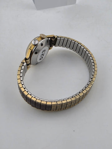Vintage 1950's Ladies Mechanical Movado Alarm Watch. 24k Gold Plated. Working.