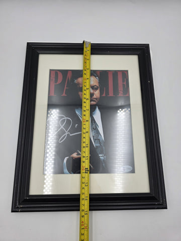Paul Sorvino Autographed Goodfellas Paulie Cicero Photo BAS Beckett Framed