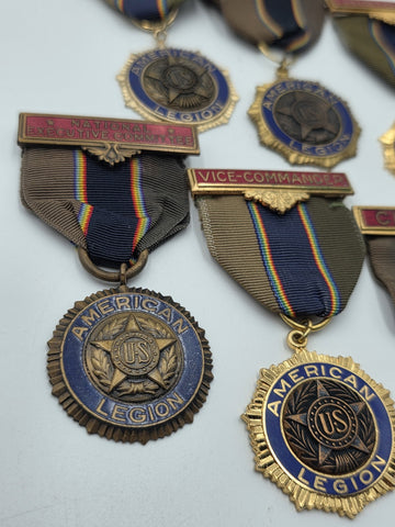 Vintage American Legion Officer Medals National Executive Vice Commander Lot