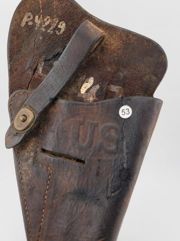 WWII Era 1940 USMC M3 Leather Shoulder Holster Colt M1911A1 Pistol. Sears Co.