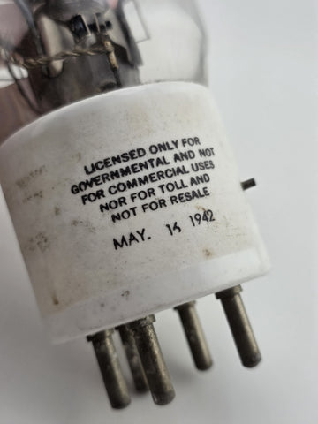 1942 Westinghouse Ceramic USN CWL-803 Vacuum Tube US NAVY Guaranteed. Untested.