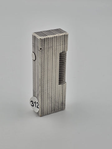 Vintage Dunhill Rollagas Silver Tone Made in Switzerland Clean Cond. Untested.