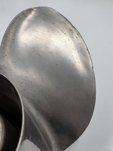Vintage Stiletto Stainless Steel 3 Blade Boat Propeller 20321 01421 Spline Hub
