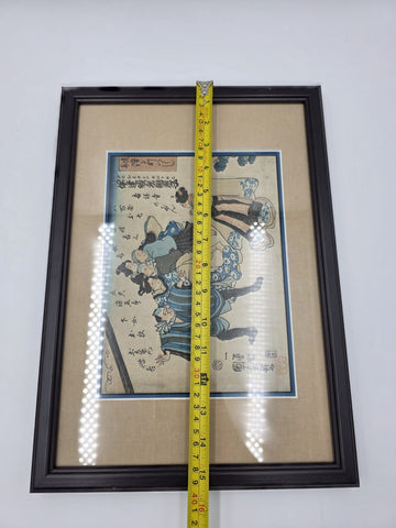 Original Utagawa Kuniyoshi Edo Period Japanese Woodblock Print Ukiyo-e c1850