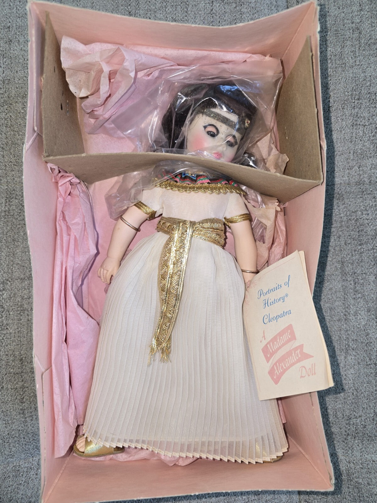 Rare Vintage collectible 1980's Madame Alexander 12” Cleopatra doll new in box.
