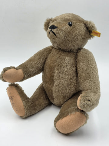 Rare Set Of 3 1982 Steiff Museum Teddy Bear Hand Signed Mohair Giengen Brenz