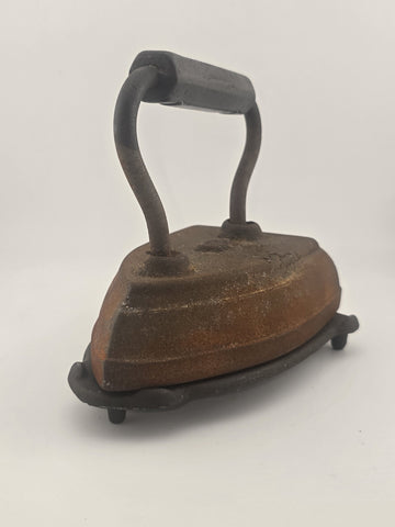 Antique Sad Cast Iron Door Stop St Louis Handle