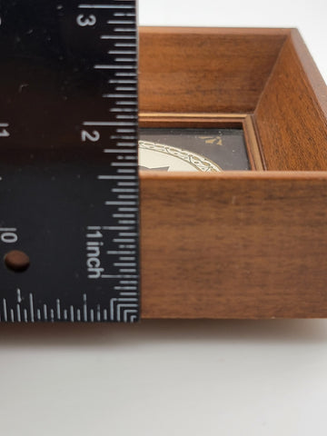 Rare Antique 1920 Portrait Silhouette Of An Old Lady In A Deep Wooden Frame.