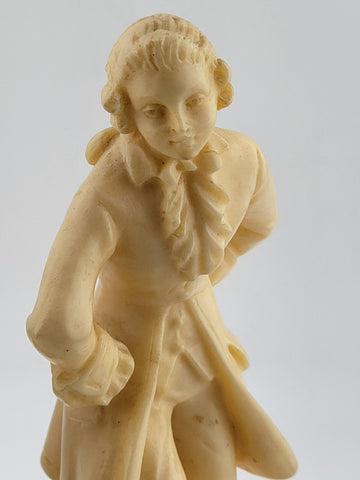 Vintage A. Santini Sculpture Colonial Victorian Man Woman Couple Signed Italy