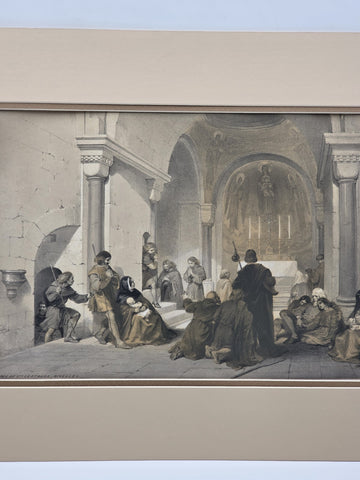 Chapel Of St. Gertrude 19th C British Lithograph Day & Son Queen’s Printer 20x16