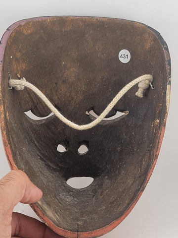 Antique Balinese Carved Wooden Dance Mask. beautiful collection & display piece