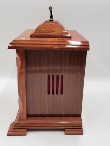 BEAUTIFUL ESKA WIND UP ESKA SHELF MANTEL CLOCK BRAZIL WESTMINSTER CHIMES. As-is.