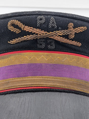 Rare Antique handmade IOOF PA chapter 53 Patriarchs Militants hat Odd-Fellows