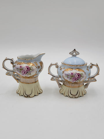 Stunning Antique Royal Vienna Ceramic Tea Service for 2 Hand Painted.