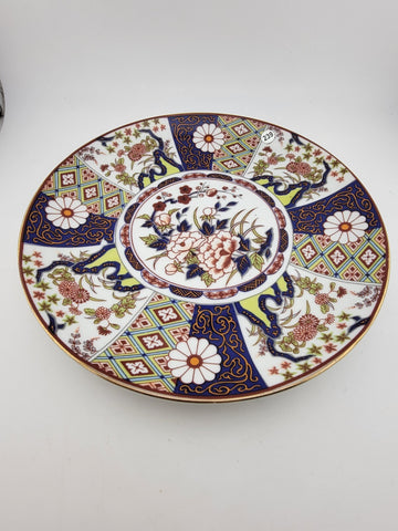 Large Antique Japanese Porcelain Imari Ware Floral Dish Charger Meiji Period