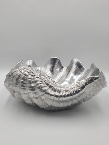 Rare Vintage Arthur Court 1988 Oversized ClamShell Centerpiece Bowl. 18 Inch.
