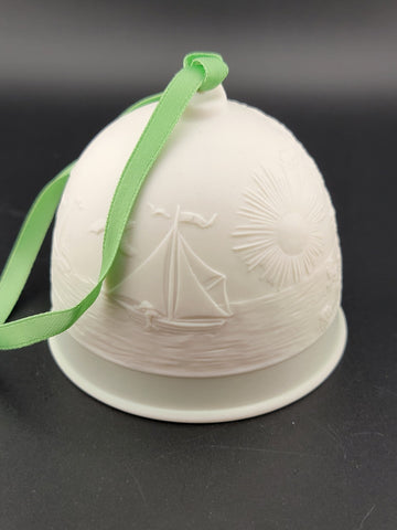Set Of 3 Vintage Lladro Collector's Society Porcelain Bell: Summer #17614 1992